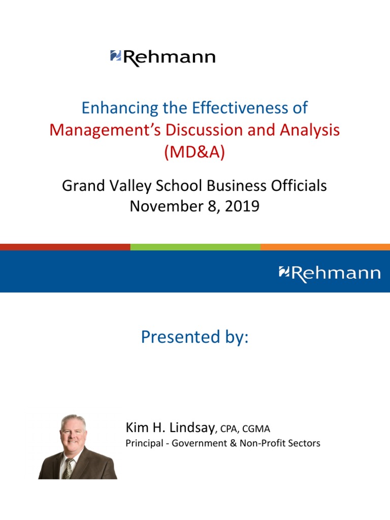 Understanding MD&A Requirements | PDF | Auditor's Report | Financial ...