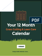 12 Month Grass Cutting & Lawn Care Calendar