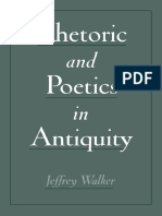 (Jeffrey Walker) Rhetoric and Poetics in Antiquity