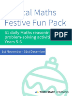 Festive Daily Maths Problems and Investigations Y5-6