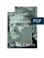 The Unknown Absurd - Philosophical aphorisms by Sorin Cerin