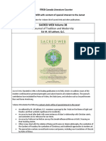 ITREB Canada-New Publication Sacred Web V38