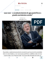 Raul Sohr Desabastecimiento de Agua La Tercera