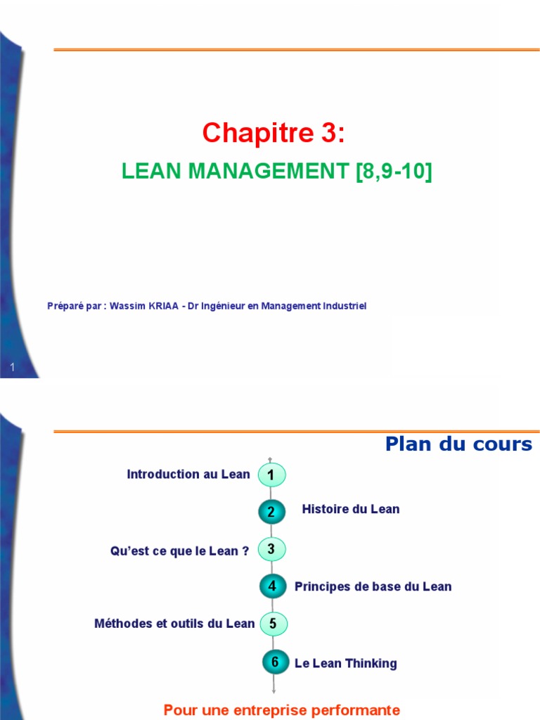 Introduction au Lean Management | PDF | Lean (production) | Gestion de ...