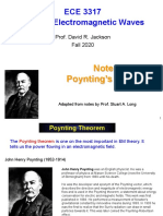 Notes 5 3317 Poynting's Theorem