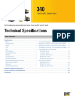 Technical Specifications: Hydraulic Excavator