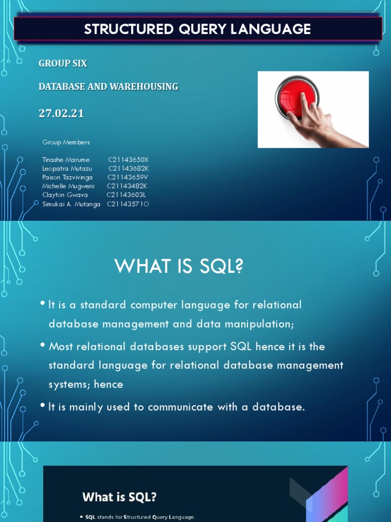 SQL Basics for Database Students | PDF | Sql | Scientific Modeling