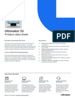 Ultimaker S3: Product Data Sheet