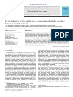 Gonçalves - On The Behaviour of Thin Walled Steel Regular Polygonal Tubular Members