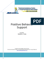 Positive Behavior Support: Lise Fox Michelle A. Duda