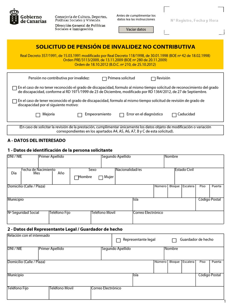 Solicitud PNC 2014 PDF Privacidad de la información Pensión