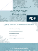 Strategi Intervensi Keperawatan Komunitas