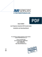 Model 626B03 Low Frequency Industrial ICP® Accelerometer Installation and Operating Manual