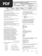 Avalição 3º ano Alda