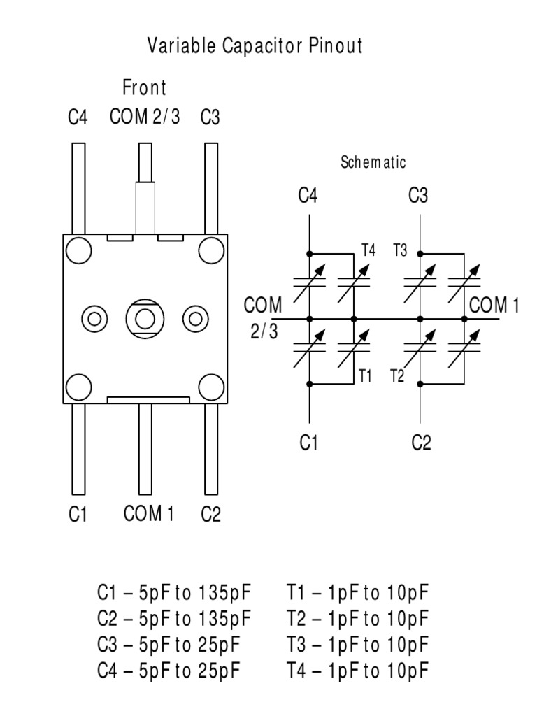 Variable Capacitor Pin Configuration What Is A Capacitor: Types And