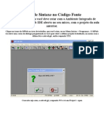 Erros de Sintaxe No Código Fonte