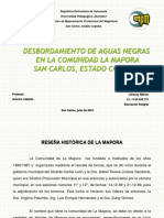 (PDF) Diagnostico Comunitario Desbordamiento de Aguas Negras en El Sector La Mapora. San Carlos, Estado Cojedes - Lifrancy Mieres