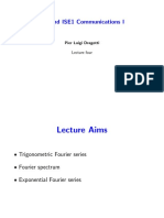 EE1 and ISE1 Communications I: Pier Luigi Dragotti Lecture Four