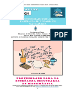 Propedeuticoprofesorado para La Ensen771anza Secundaria en Matema769tica 2021