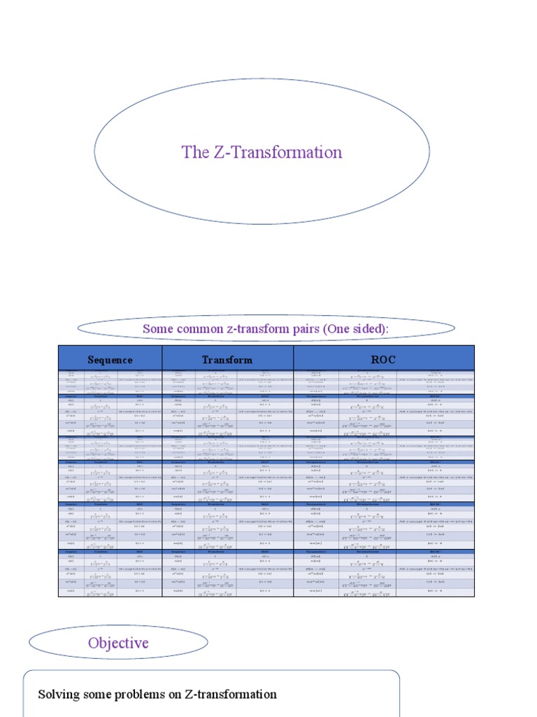 Z-Transformation Problems and Solutions | PDF | Teaching Methods ...