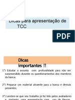 Dicas Apresentacao TCC