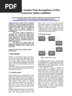 Automatic Number Plate Recognition (ANPR)