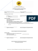 Quarantine Clearance For Employees: (To Be Filled Out Individually)