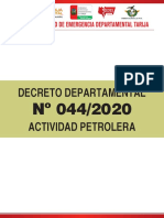 Decreto 44 - Actividad Petrolera