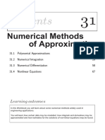 Of Approximation Numerical Methods: Learning Outcomes