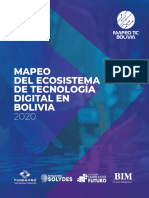 Mapeo Del Ecosistema de Tecnología Digital en Bolivia 2020