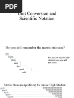 Unit Conversion and Scientific Notation