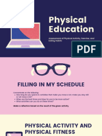 Physical Education: Assessment of Physical Activity, Exercise, and Eating Habits
