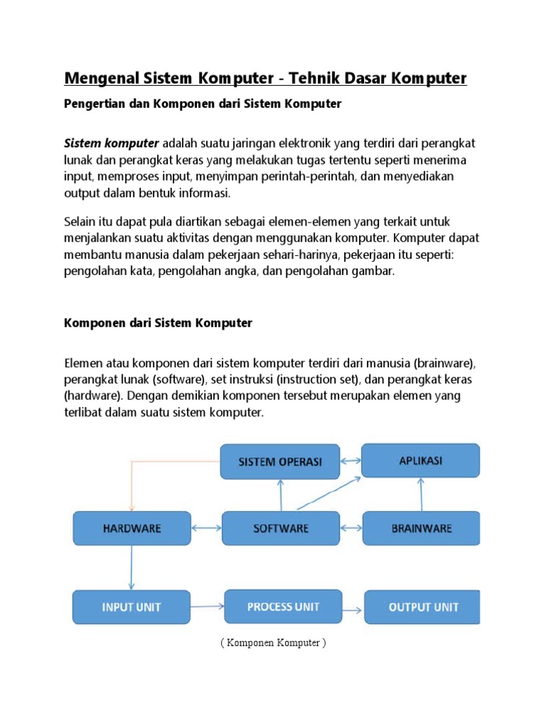 Mengenal Sistem Komputer Pdf