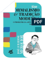 Formalismo Tradição Moderna O Problema Da Arte Na Crise Da Cultura by José Guilherme Merquior