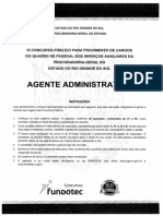 Fundatec 2014 Pge Rs Agente Administrativo Prova