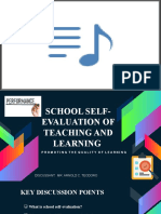School Self - Evaluation - Arnold Teodoro