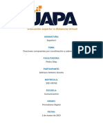 Tarea Semana Viii-Oraciones Compuestas Por Coordinacion y Subordinacion