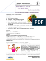 Importancia de la actividad física y alimentación saludable