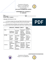 San Lucas Ii Elementary School Assessment No. 4 in Music Vi S.Y. 2020-2021