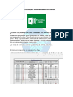 Plantilla de Excel para Sumar Cantidades Con Criterios