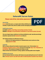 SaharaMC Server Rules