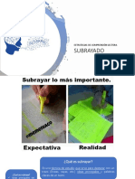 Estrategias - Subrayado