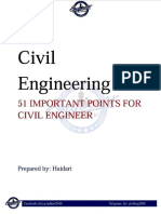 Important Civil Engineering Things
