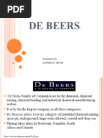 De Beers: Prepared By: Kinshoo Shah