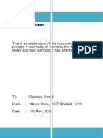 Communication in Business Research Report
