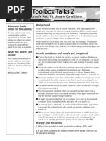 046: Unsafe Acts vs. Unsafe Conditions: Background Discussion Leader Duties For This Session