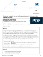 Reducing Catalytic Converter Pressure Loss With Enhanced Inlet-Header Diffusion