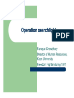 Faruque Chowdhury Presentation Operation Searchlight Presentation