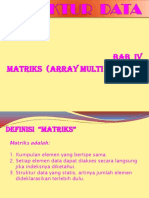 Bab Iv Matriks (Array Multi Dimensi)