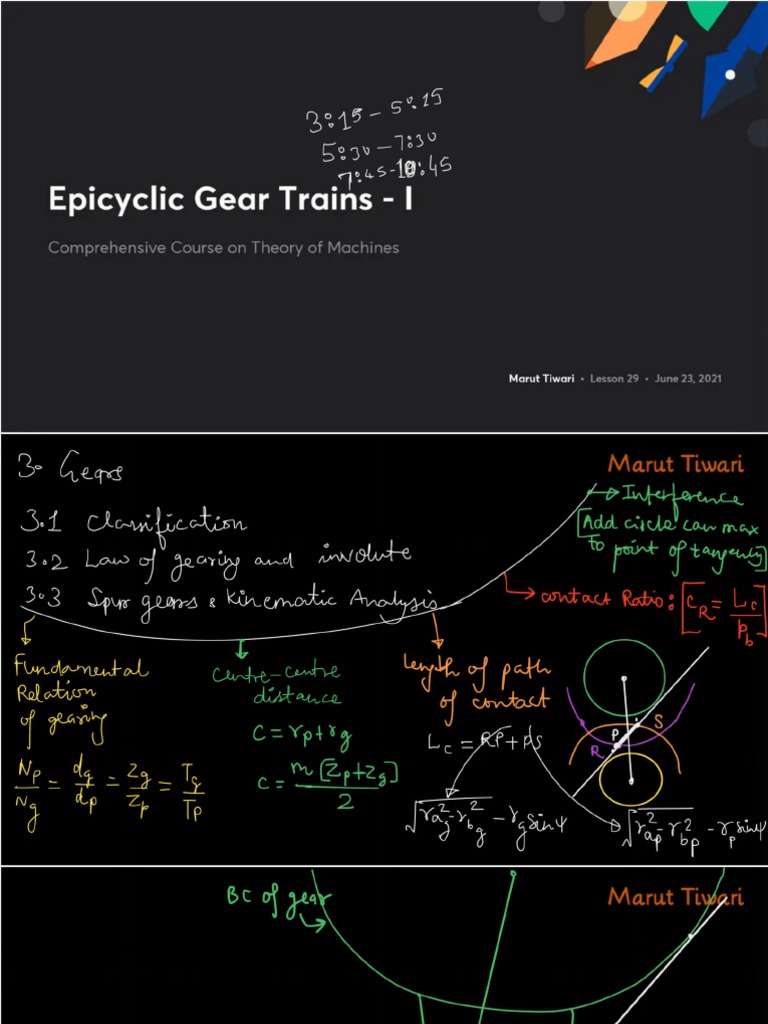 Epicyclic Gear Trains PDF